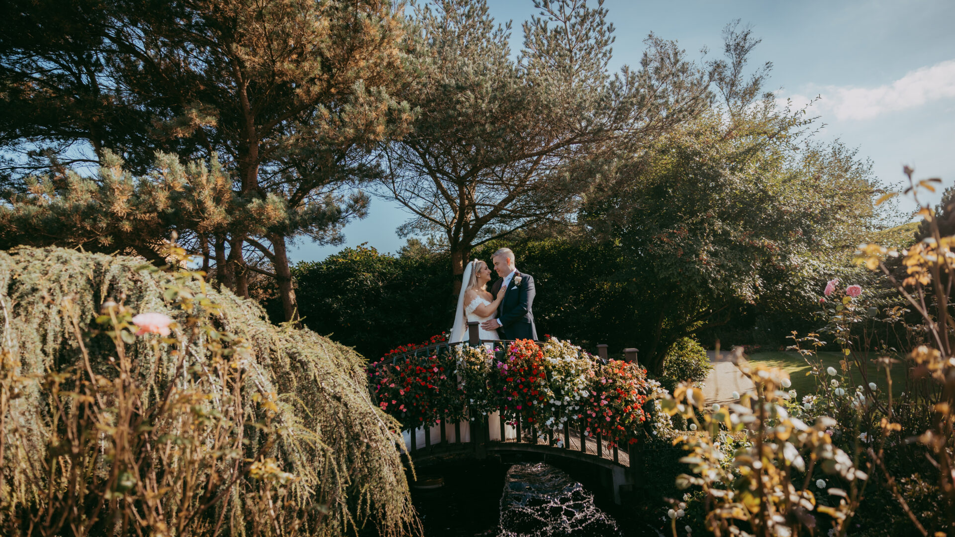 Floral on bridge